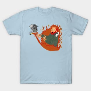 Dude Burns Things T-Shirt